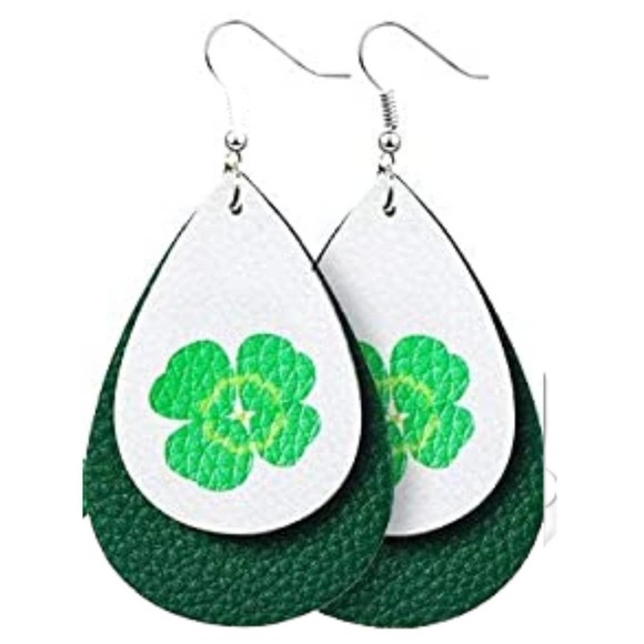 5/$25  St. Patricks Day Earrings St Patricks Day 4 LEAF CLOVER St. Patrick's Day - Picture 1 of 8